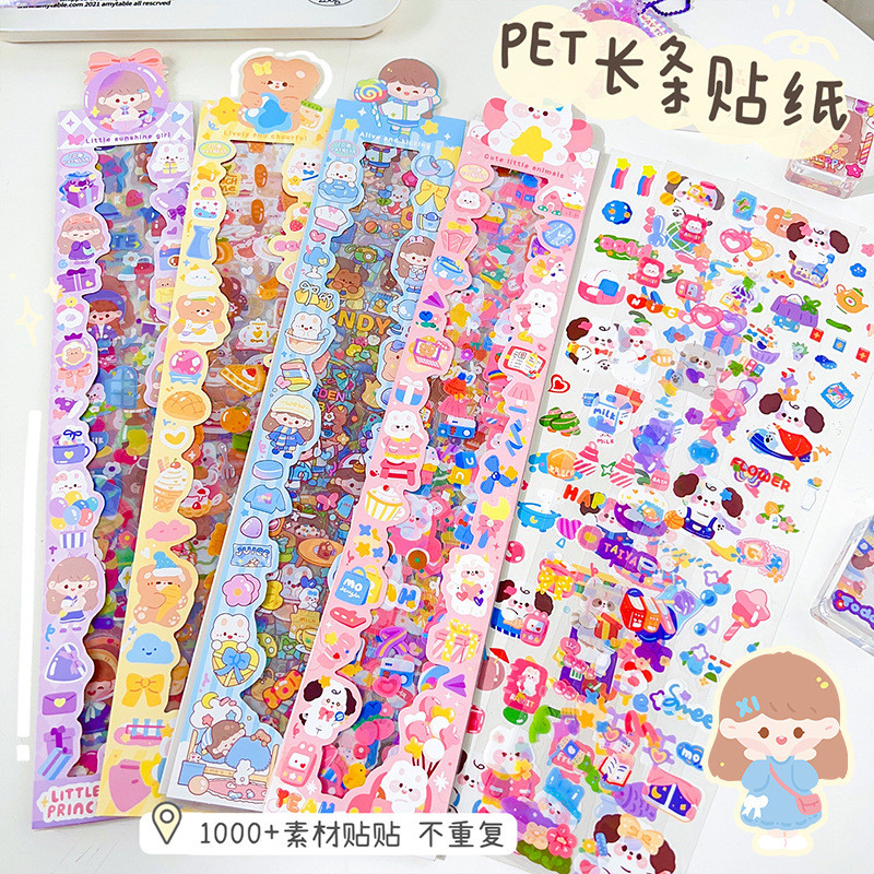 Long Goka Hand Ledger Sticker Encyclopedia Post Children Girl Cute ...