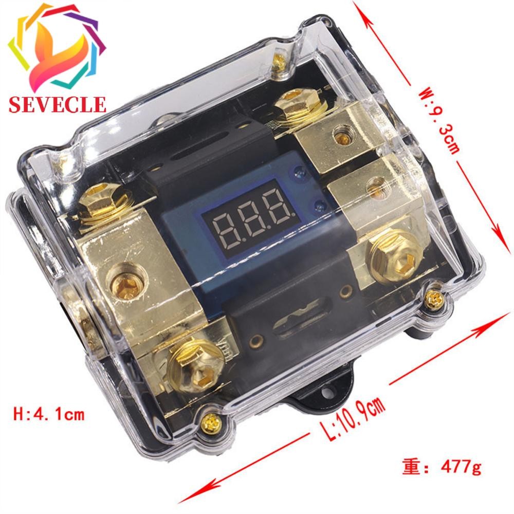1 Way in 2 Way Out Car Audio Fuse Box with LED Display with 24V 100A ...