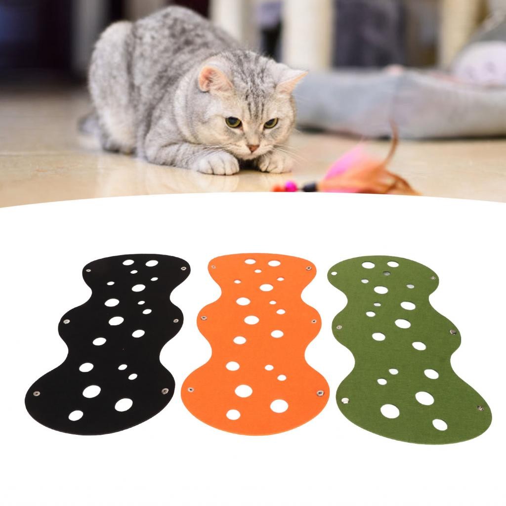Henye DIY Felt Cat Tunnel Toy Pet Tube Odorless Round Snap Button ...