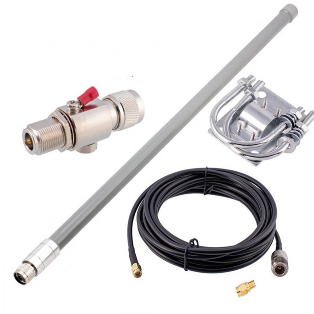12dBi Fiberglass Antenna 50 Ohms Impedance RG58 Cable For Bobcat Miner