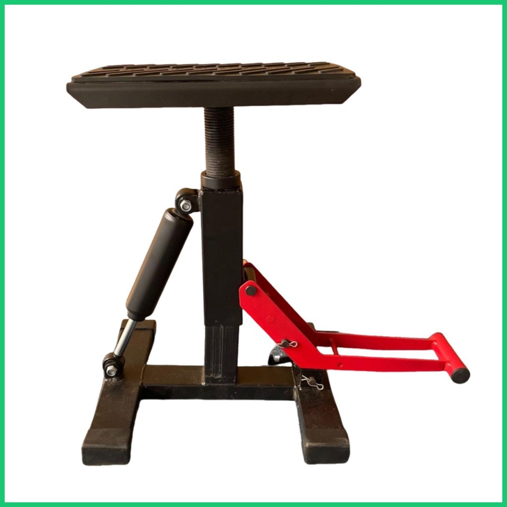 Adjustable Dirt Bike Lift Stand - Hydraulic Motorcycle Jack 440 Lbs Pit Bike Repair Hoist Maintenance Table