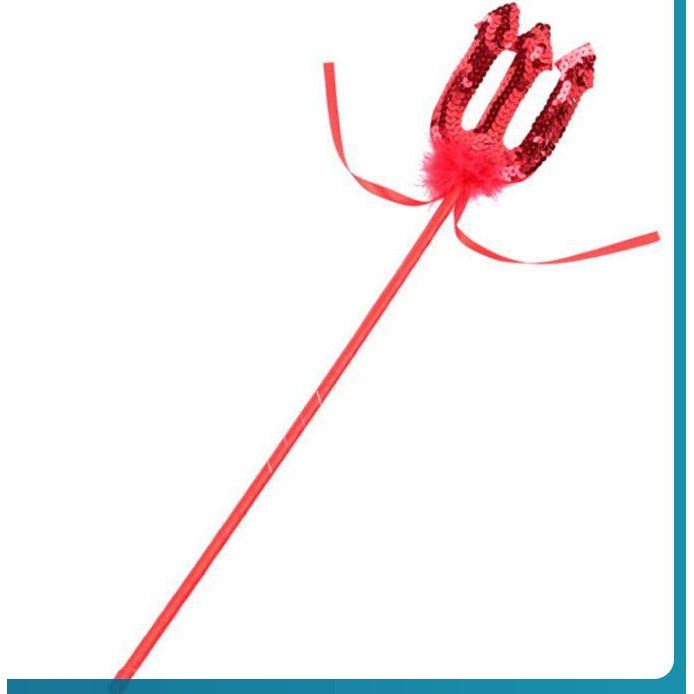 Halloween Devil Stick Demon Trident Fork Cosplay Accessory Accessories ...