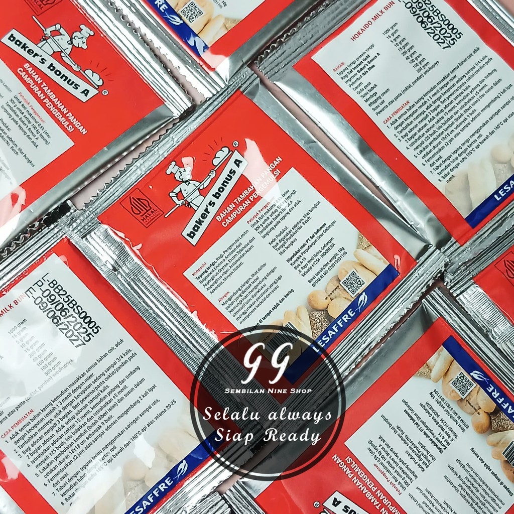 Bakers Bonus 10 Gram Bread Improver Baker's Bonus a Per PCS Per Sachet ...