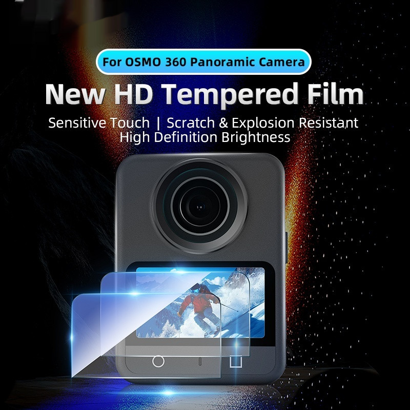 For OSMO 360 Panoramic Camera Screen HD Tempered Film 2 Pieces Precise ...