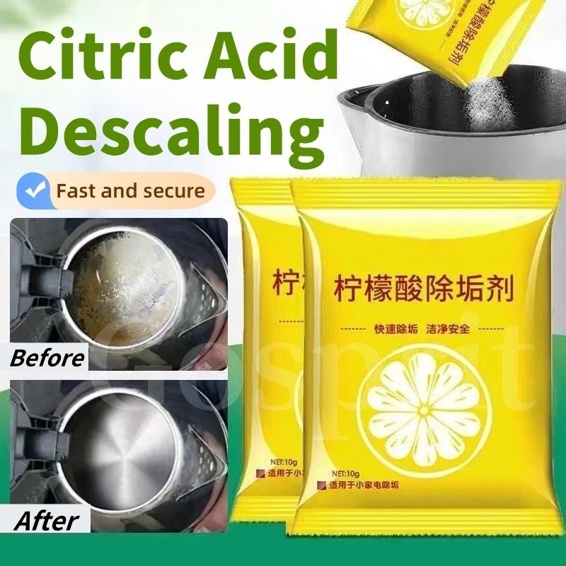 5 Pack Citric Acid Descaler Powder | Deep Cleaner for Electric Kettles ...