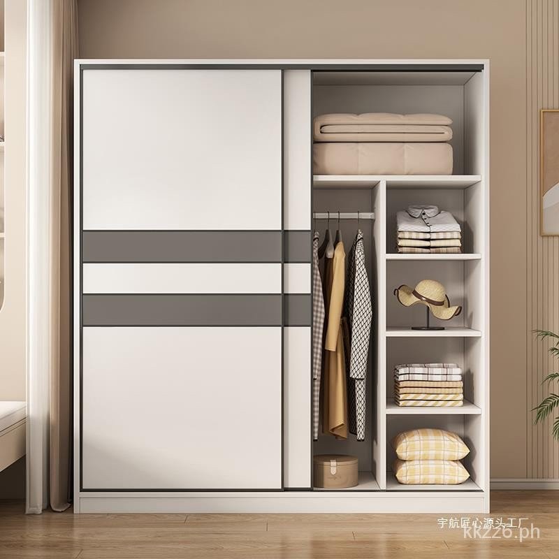 Wardrobe Home Bedroom Modern Minimalist Locker Sliding Door Simple ...