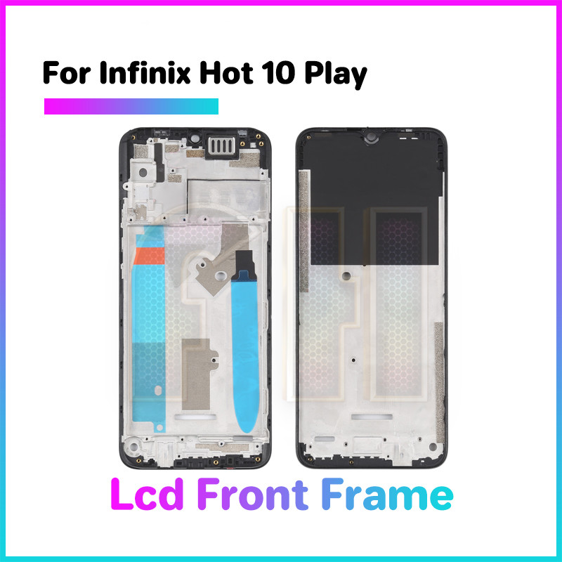 LCD front Display frame For infinix hot 10 play x688 x688b x688c Front ...