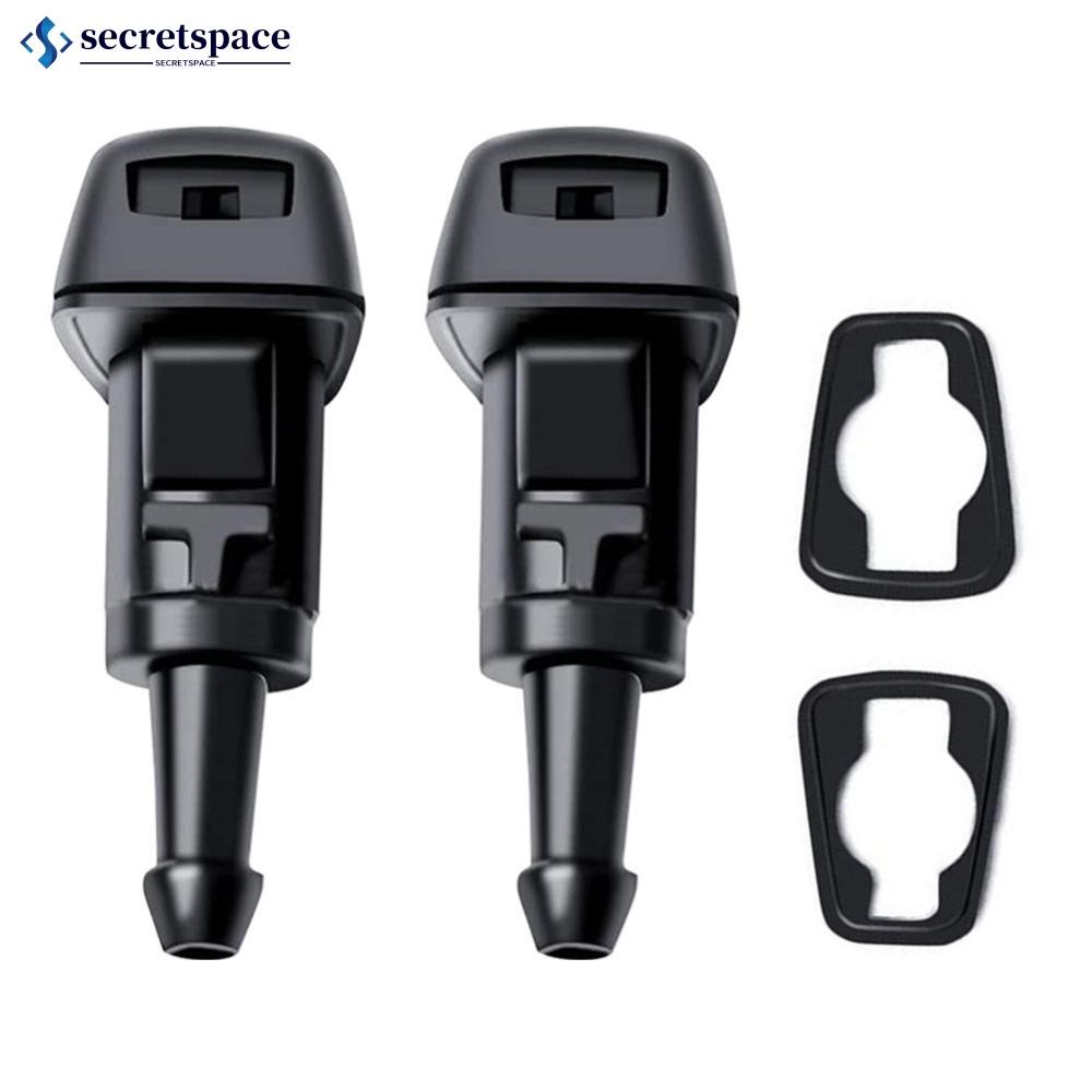 SECRETSPACE 2Pcs Car Windshield Washer Wiper Nozzles Spray Jet for