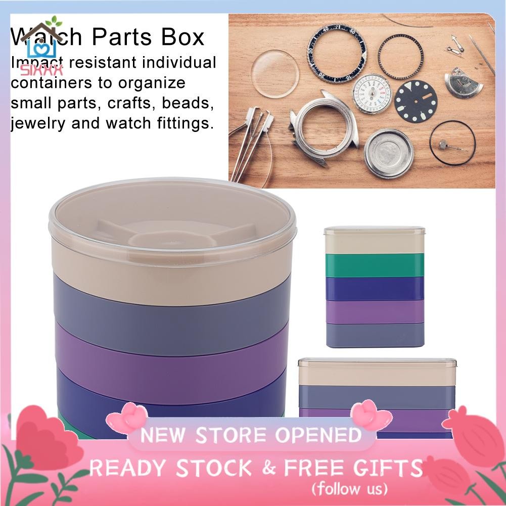 Sixxx 5 Layer Watch Parts Storage Box Tools For Screw Component