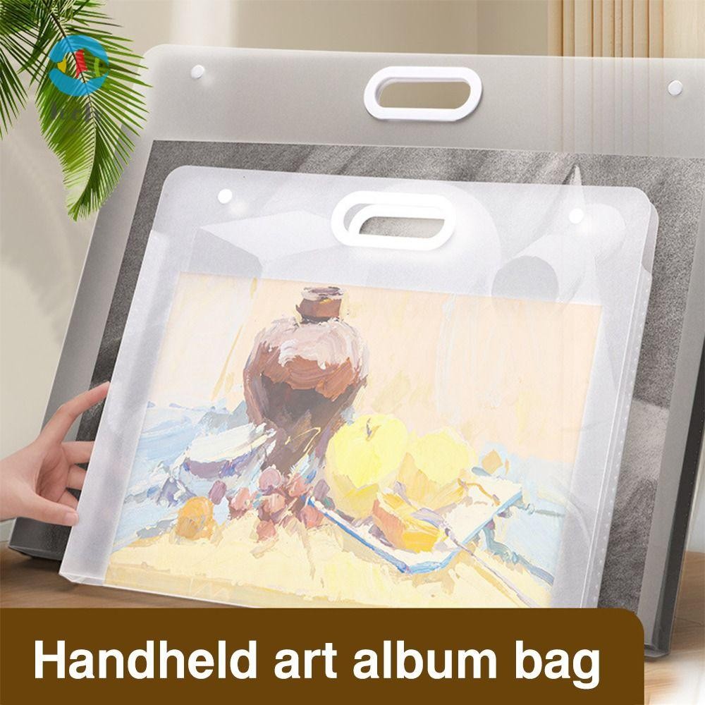 LUOLUVO File Folder, 4K/8K/16K A2/A3/A4 Painting Paper Storage Bag ...