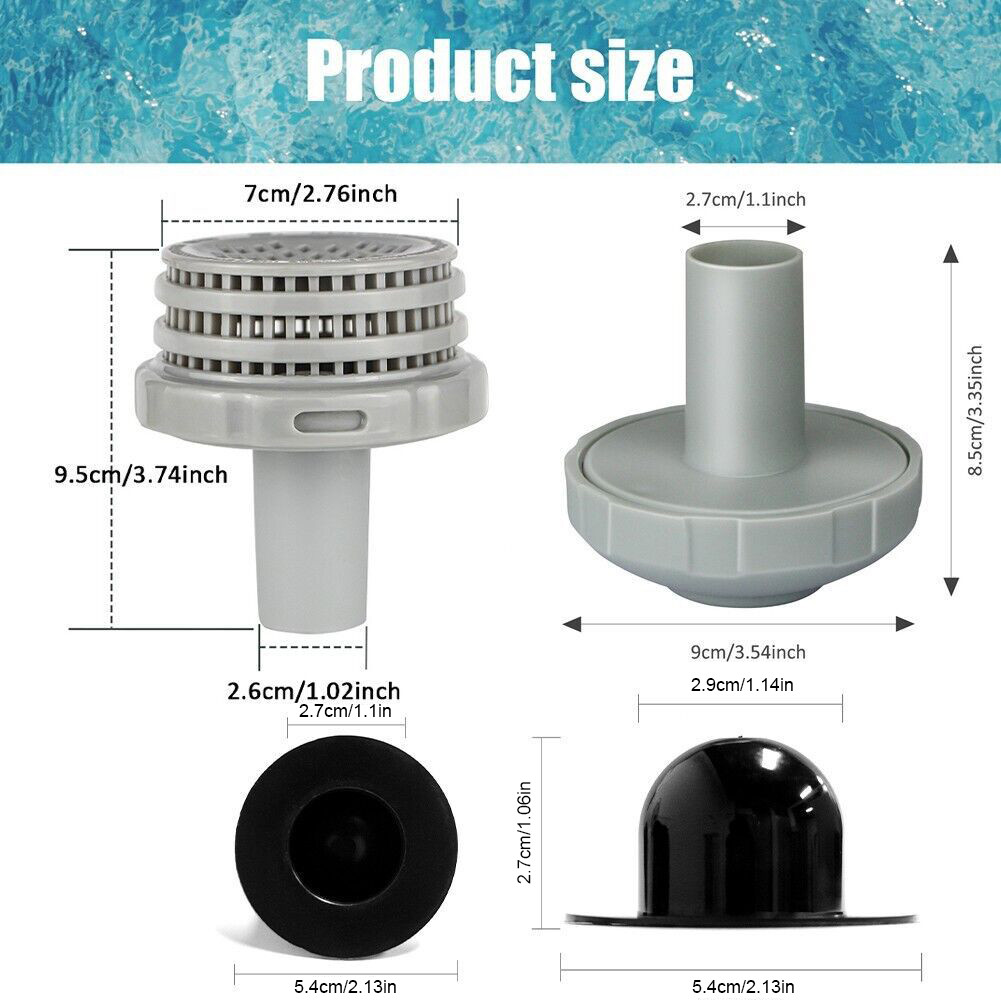Swimming Pool Inlet Strainer Water Jet Connector Kit for Above Ground ...