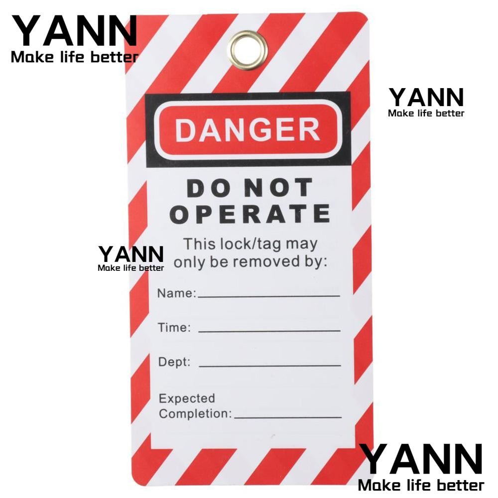 YANN1 Danger Do Not Operate Tags, 16.4*9.5 cm/6.5*3.7 inches Red