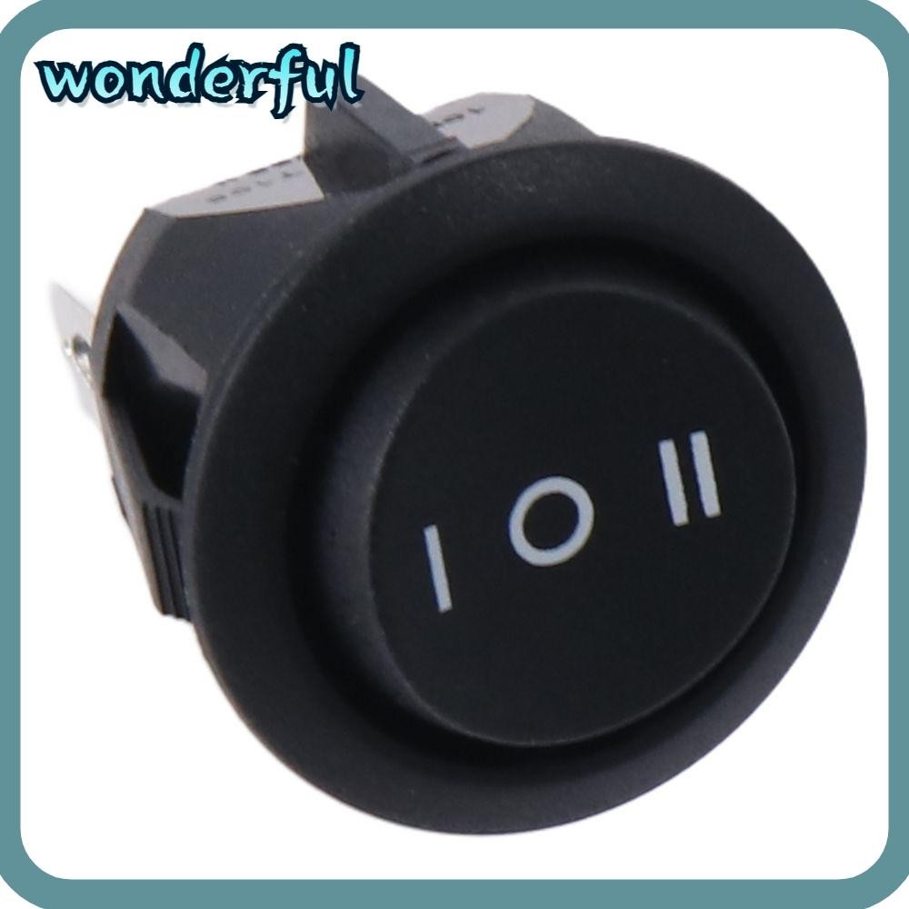 WONDER Boat Rocker Switch, 3 Position Black Power Switch, Durable 3 ...