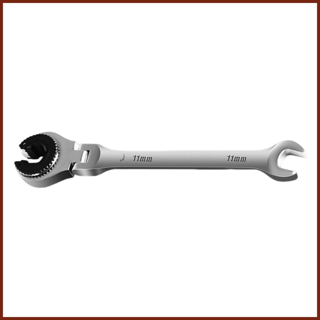 TopHomer 19mm Tubing Ratelsleutel Ratchet Dubbele Open End Flare Moer Wrench Chrome Vanadium Staal Vaste Hoofd Ratelsleutel