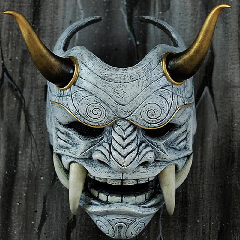 Bettery Japanese Ghost Hannya Halloween Masquerade Mask Prajna Half ...