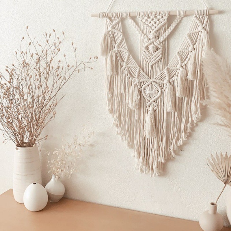 Macrame Wall hanging Decor 55X70cm Shopee Philippines