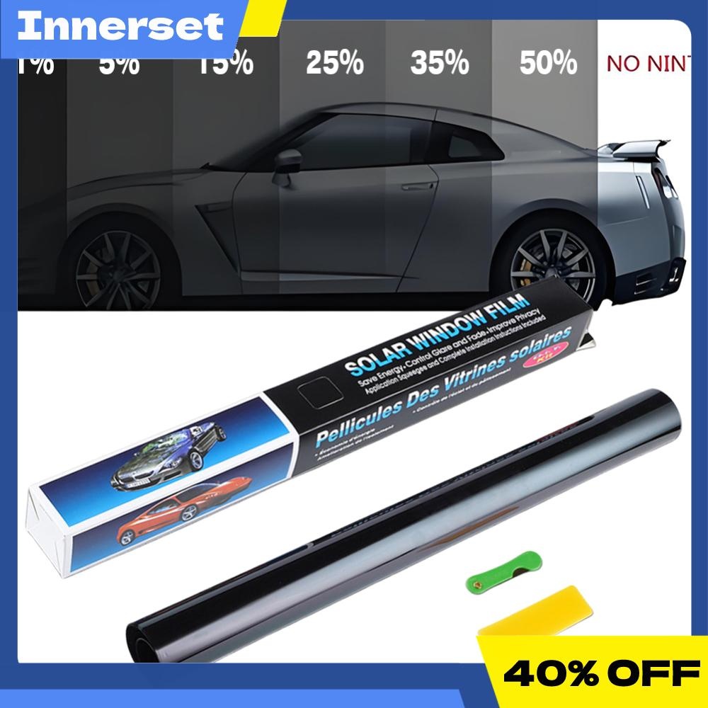 1 Roll Car Window Tint Film 1/5/15/25/35/50 Percent Glass Sticker Sun