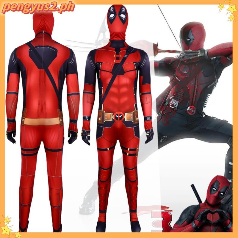 Deadpool Costume Superhero Movie Wolverine Deadpool Cosplay Clothes for ...