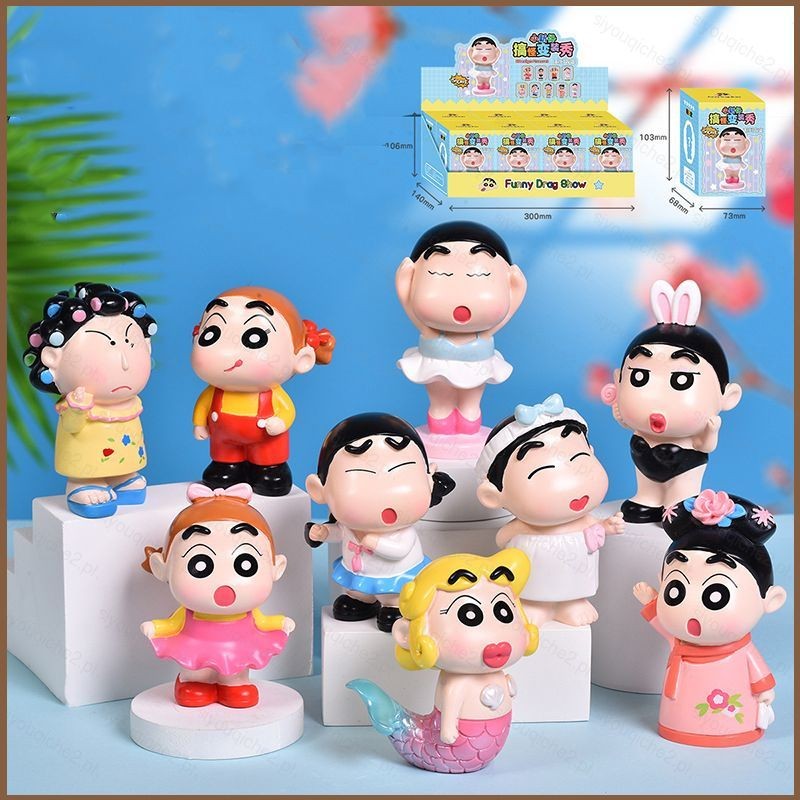 sy Blind box Crayon Shinchan Action Figure Shinnosuke Nohara Drag show