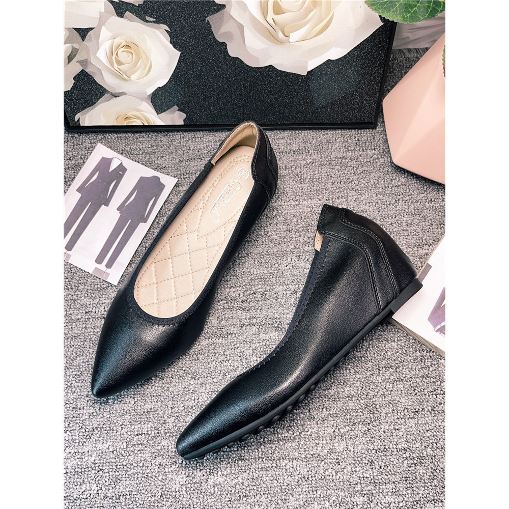 TAVIMART  -  Boat Shoe Low Heels Increas Height Female Footwear Bow-Knot Pointed Toe Clogs Platform Ballerinas Woman 2025 Dress Butterfly Com