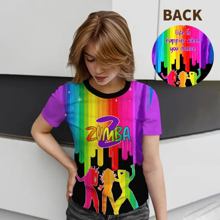 ZUMBA Thank You for Dancing Tシャツ XS/S Zumba Crew Neck