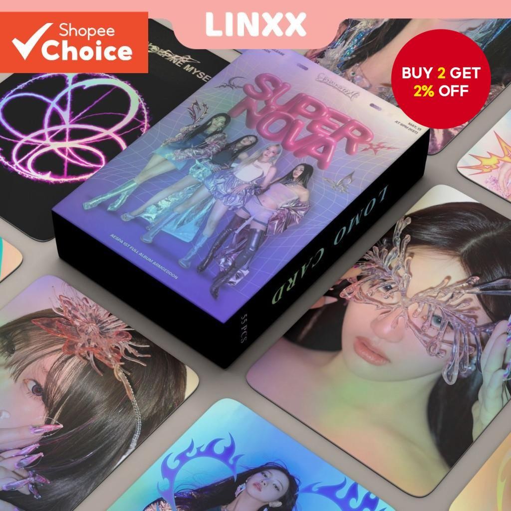 LINXX 55 Pcs Supernova Album Lomo Card Kpop Photocards Postcards Series ...