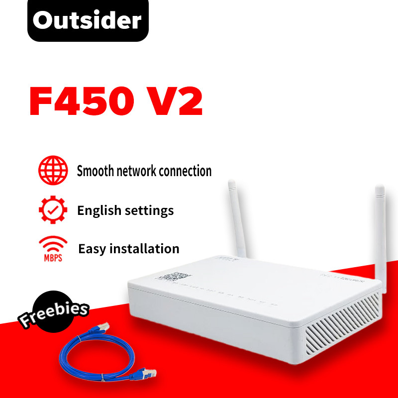Outsider 2nd Hand ZTE WIFI Modem EPON ONU F450 V2 ONT OLT 1GE+2FE ...