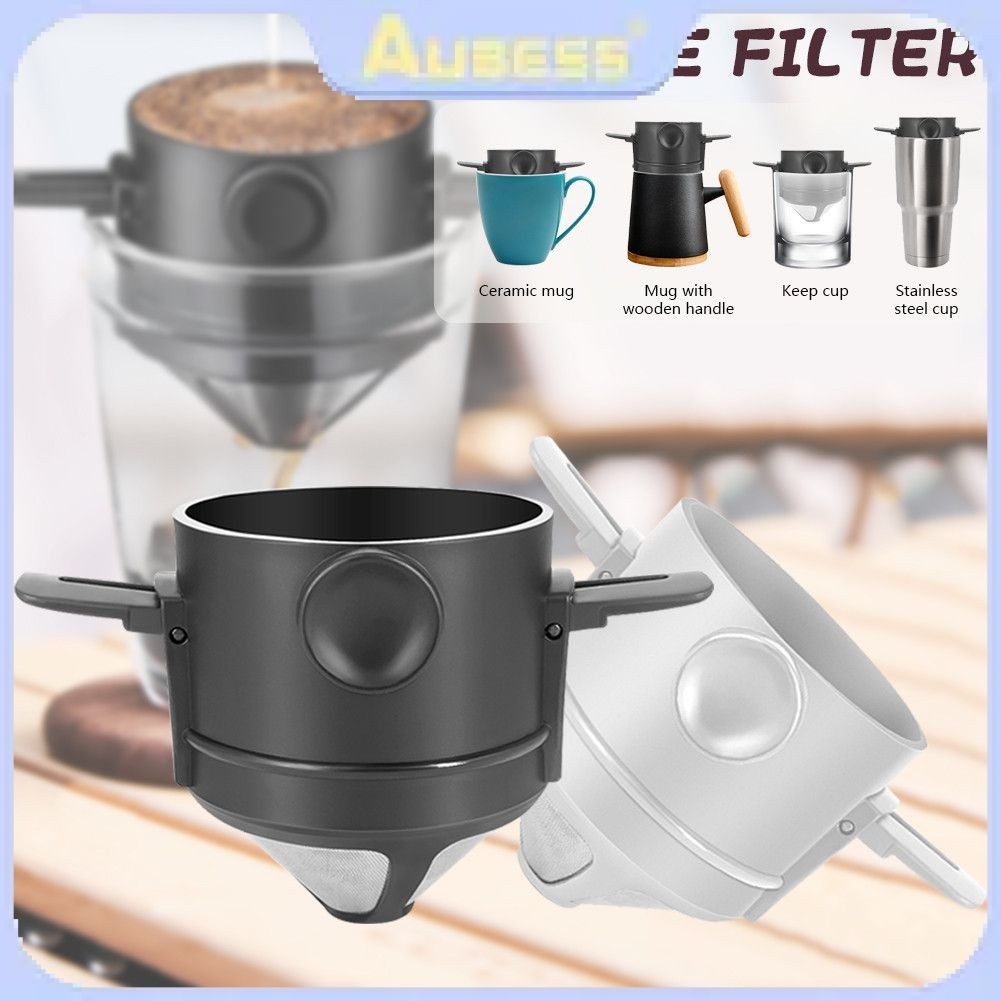 Foldable Coffee Filters Stainless Steel Drip Coffee Funnel Coffee ...