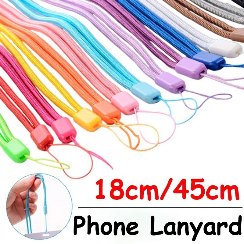 18/45cm Hand Wrist Lanyard Strap / Short Colorful Nylon Wrists Lanyards ...