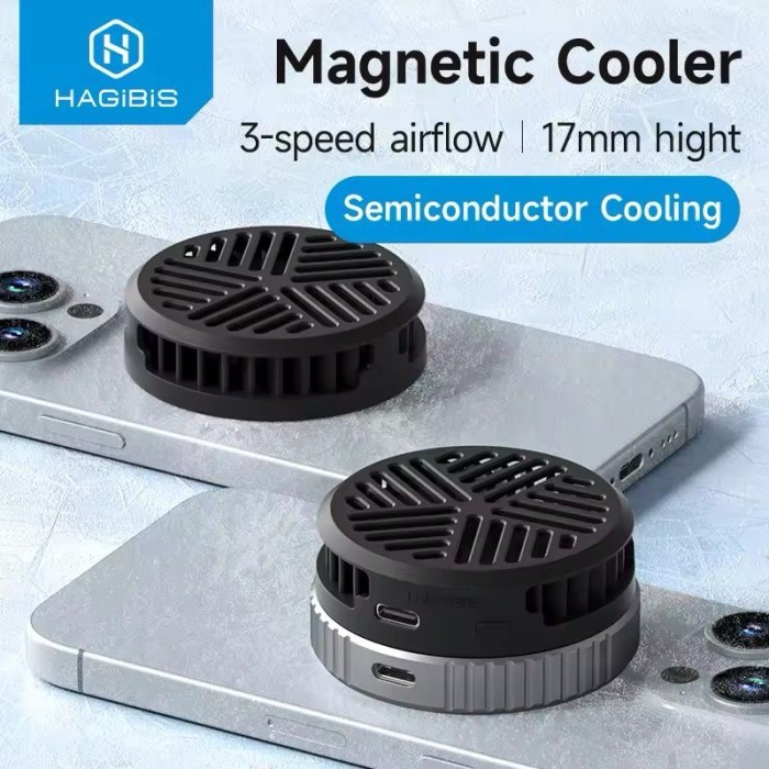 Hagibis MAGNETIC PHONE COOLER FAN MOBILE PHONE RADIATOR Cooling HP FOR ...