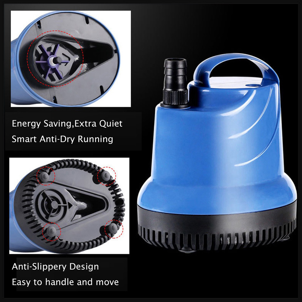 2 Pack - 90 GPH Submersible Water Pumps For Aquariums, Fountains, & Hydroponics