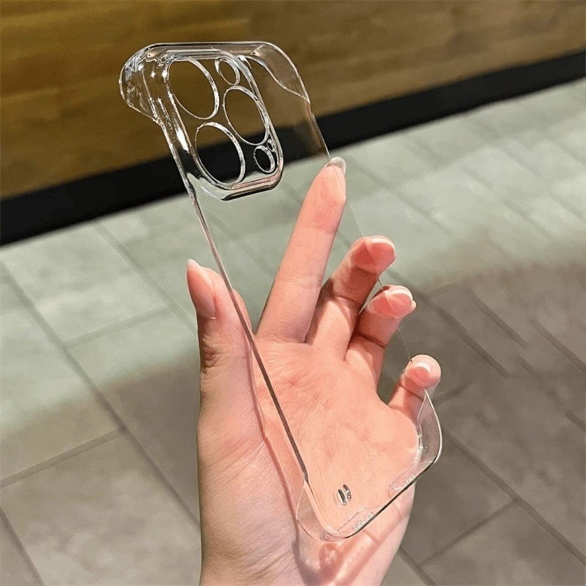 HD Clear Frameless Phone Case for iPhone 11 16 15 14 Plus 13 12 Pro Max