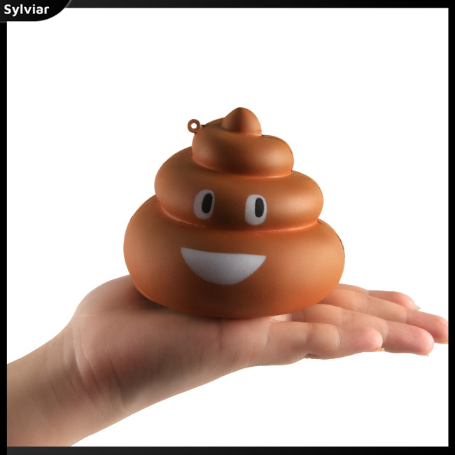 [sylviar] Funny Simulate Poop Squeeze Toy Stress Reliever Gag Prank Toy