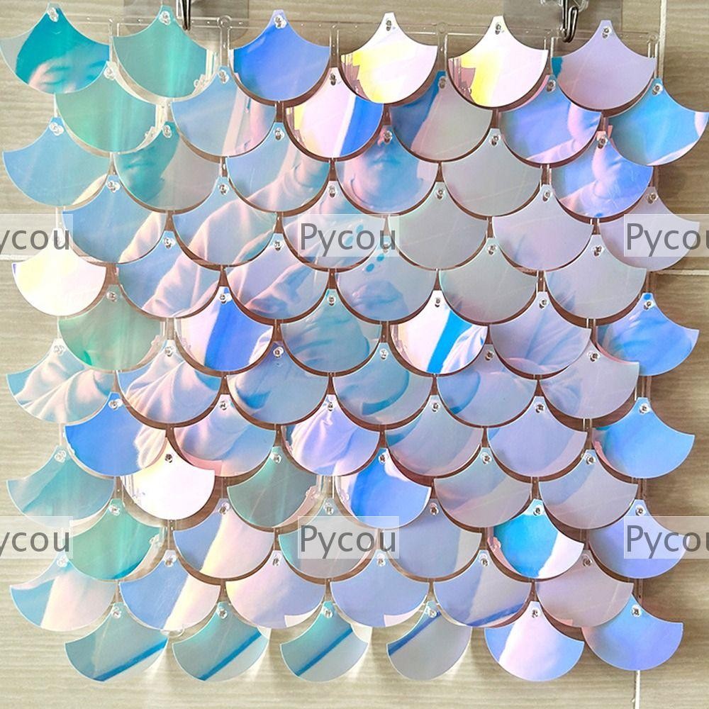PYCOU Sequin Backdrop, Birthday Decoration Wedding Sequin Panel Wall ...