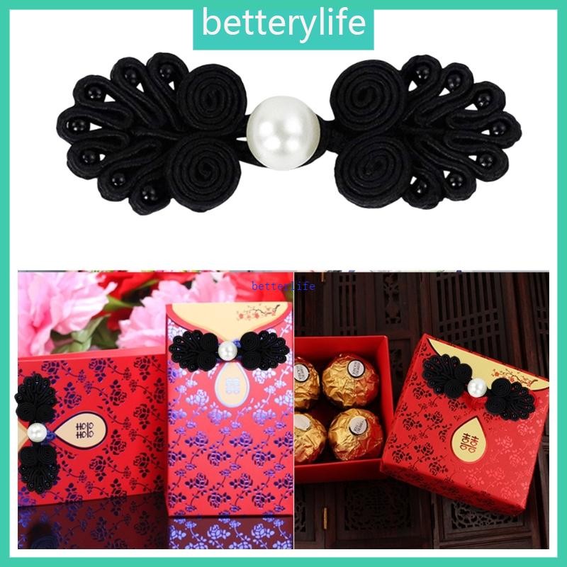 3 Decorative Chinese Frog Closures - Ivory Cord Fasteners 3x1.5 Inch For Clothing