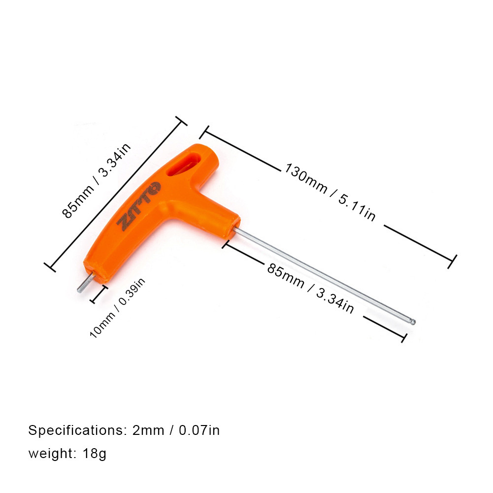 UK Bike Ball End Hex Key Wrenches with Hanging Hole 210MM Hex Key
