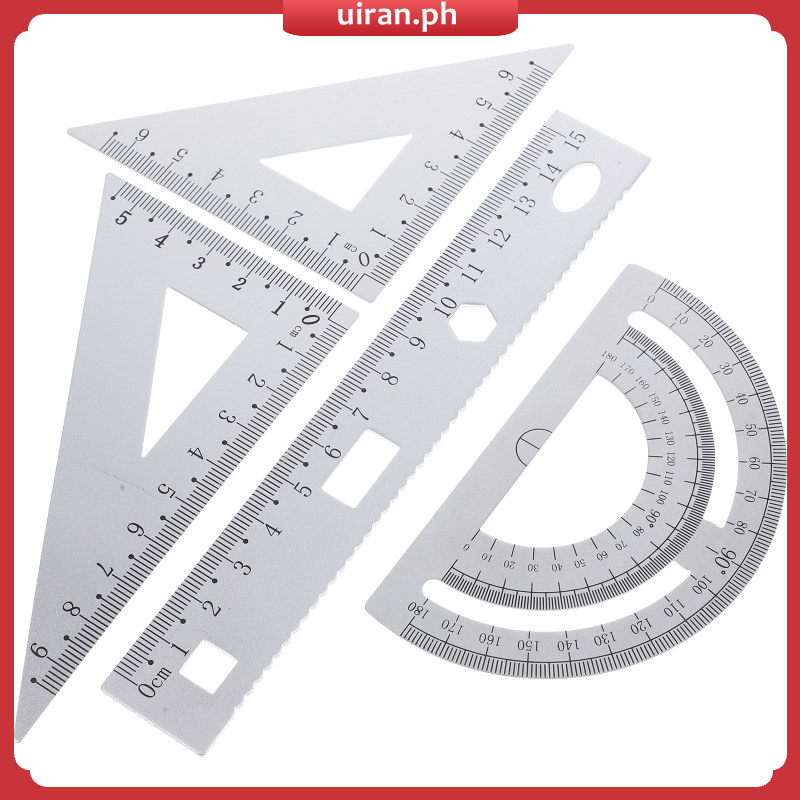 Plate Rulers for Aluminum Scale Quilting Triangle Protractor Folding ...