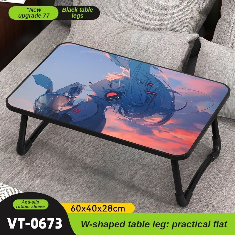 Bed folding small table Hatsune Miku two-dimensional computer table ...