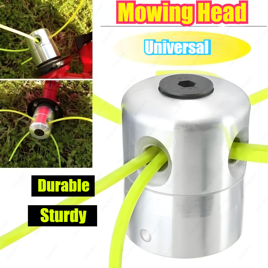 Universal Aluminum Trimmer Head with 4Trimmer Lines for Brush Cutter ...