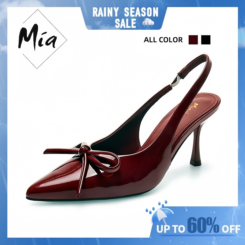 MIA Heels for Women Pointed Toe Stiletto Sandals for Women With Ribbon ...