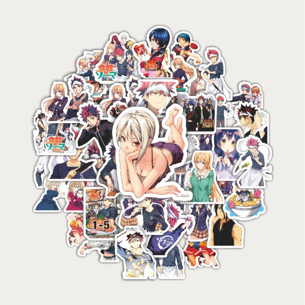 Sticker Pack Anime Series Stickers Shokugeki No Souma Character Mix 01 ...