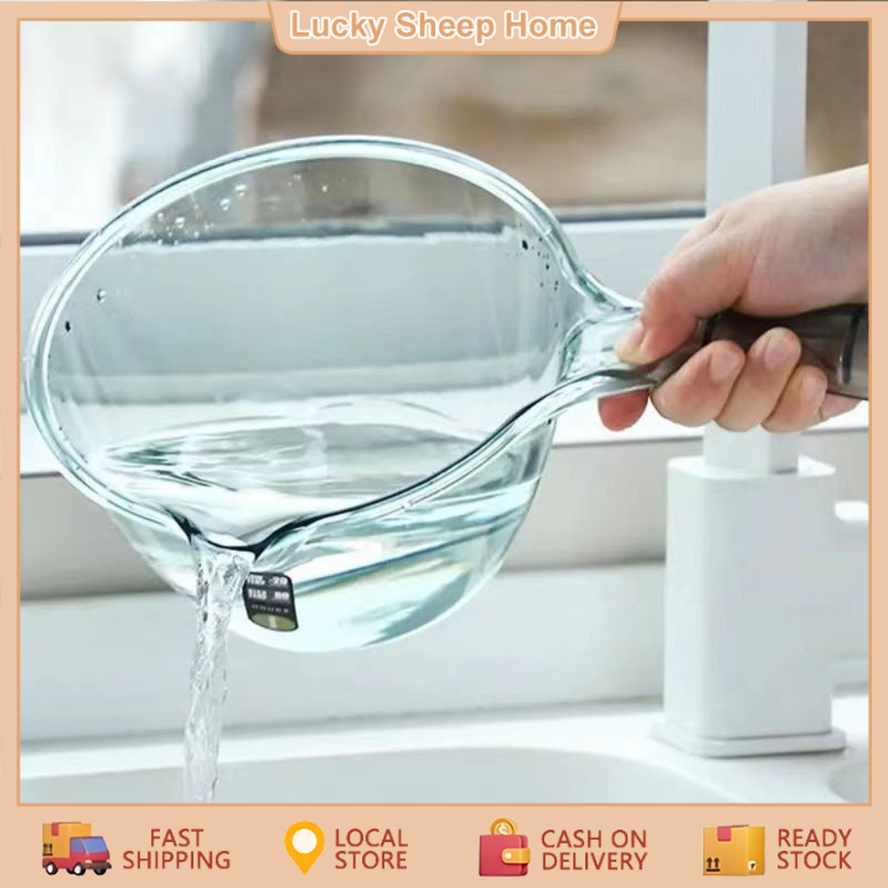 PET Transparent Water Dipper Clear Tabo Aesthetic Transparent Scooper ...
