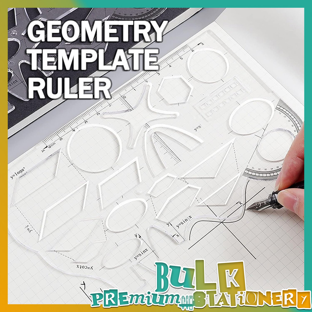 Bulk Multifunctional Geometry Template Ruler Drawing Measuring Tool ...