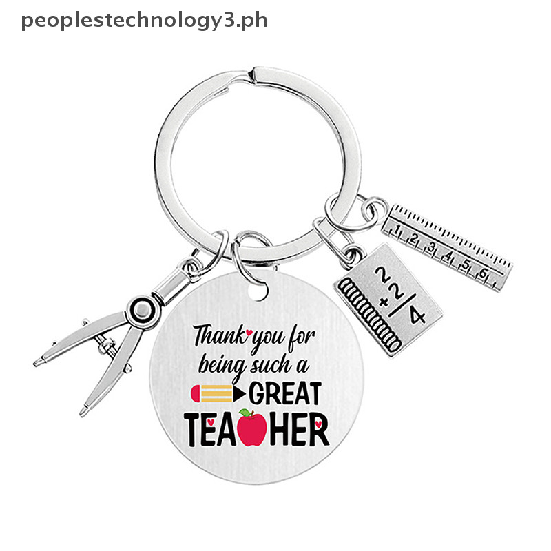 GXXMEI 10PCS Teacher Appreciation Gift Teacher Keychain