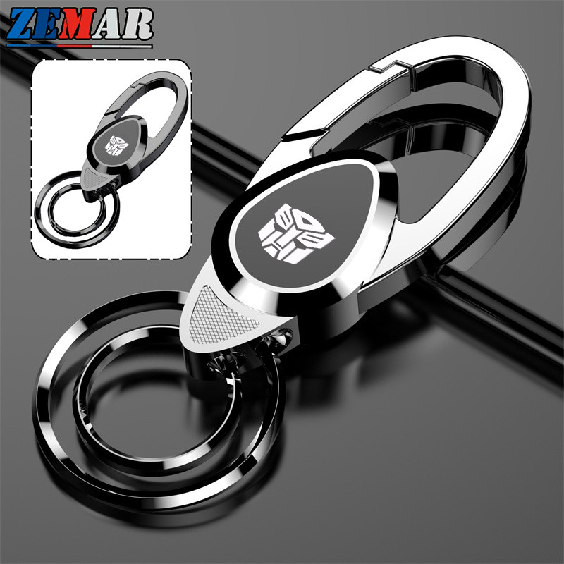 Transformers Pattern Metal Car Keychain Motorcycle Key Holder High-end ...