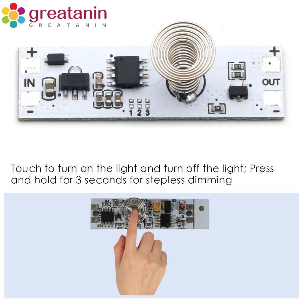 GREATANIN 2PCS Capacitive Switch Multifunction 5-24V LED Light Strip ...