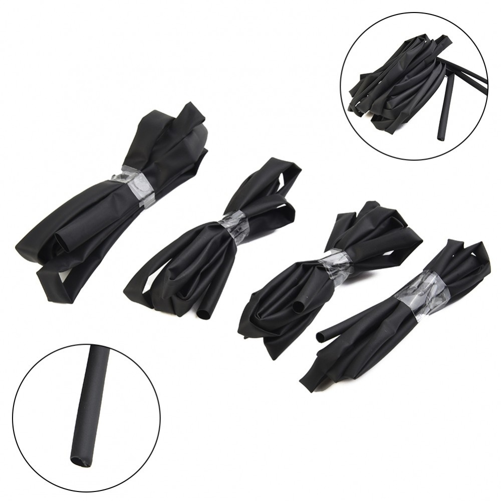 Multi Pack Heat Shrink Tubing Set 4 Pieces of 1m Lengths in Different