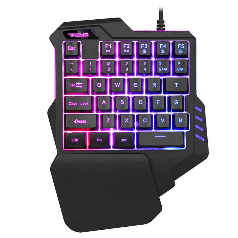 G92 Keyboard Wired Gaming Keypad with Led Backlight 35 Keys One-handed ...