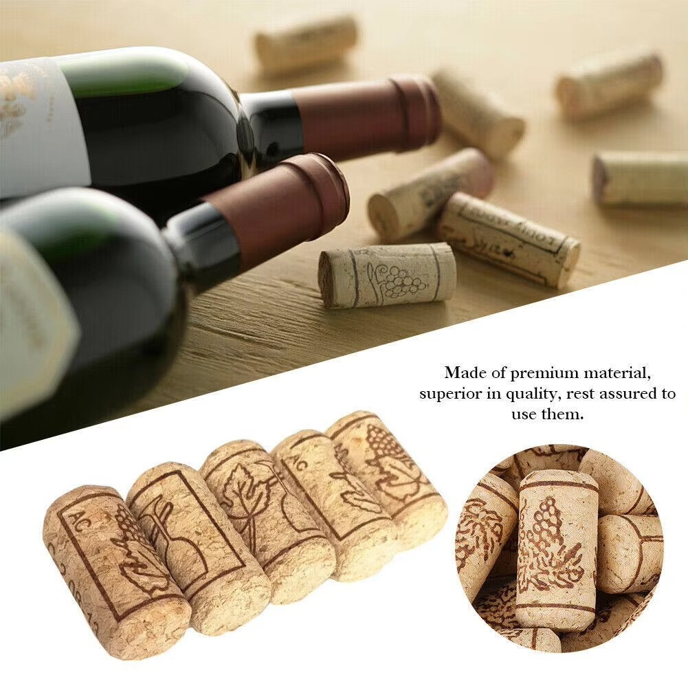 10pcs/Lot Natural Wood Corks Wine Bottle Stopper Corks Beer Bottle ...