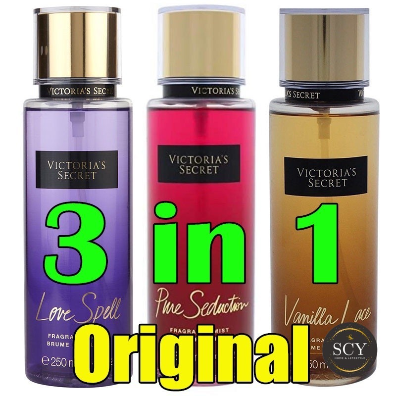 【3 IN 1 Set】250ml Original Victoria Secret Perfum For Women Men 24h